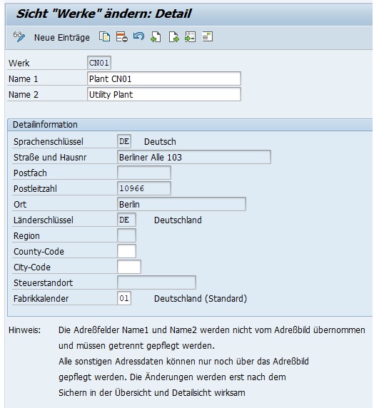 Klickt man beispielsweise auf die Aktion "Werk definieren" werden einem alle vorhandenen Werke angezeigt. Dabei kann man über einen Doppelklick auf die Detailansicht des Werkes abspringen und die einzelnen Werke pflegen.