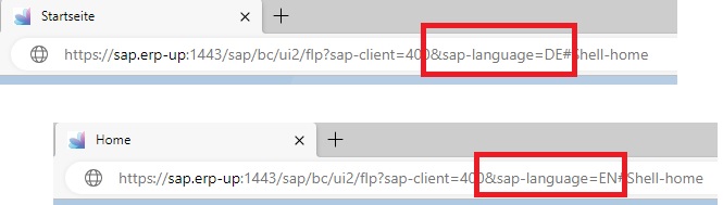 Sprache in SAP Fiori nach dem Login einfach in der URL ändern