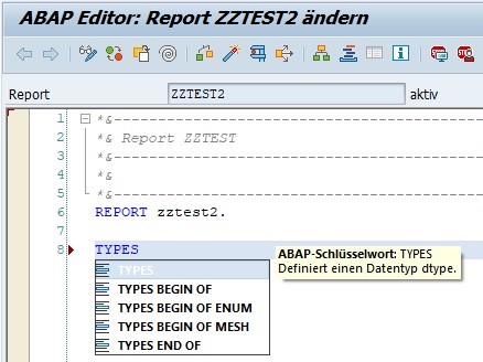 ABAP Type Builder: Einfach TYPES in ABAP erstellen - ABAP